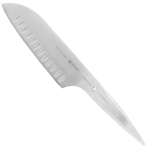 Type 301 Chroma Type 301 Santoku alvéolé 17,8 cm P21 Les alvéoles permettent aux aliments de ne pas coller Design by F.A. Porsche code EAN 5019311107105 