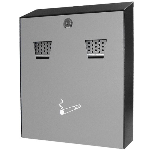 Cendrier mural en acier inoxydable poudré usage...