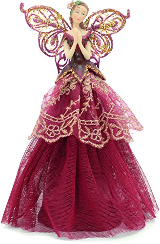 Ange décoration pour sapin, bordeaux