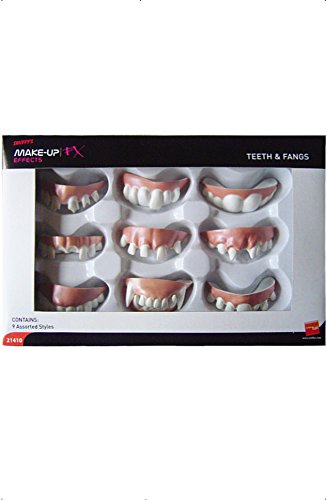 Smiffys - Boite De 9 Dentiers Assortis