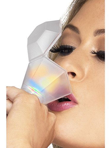 Smiffys - Bague Verre Lumineuse