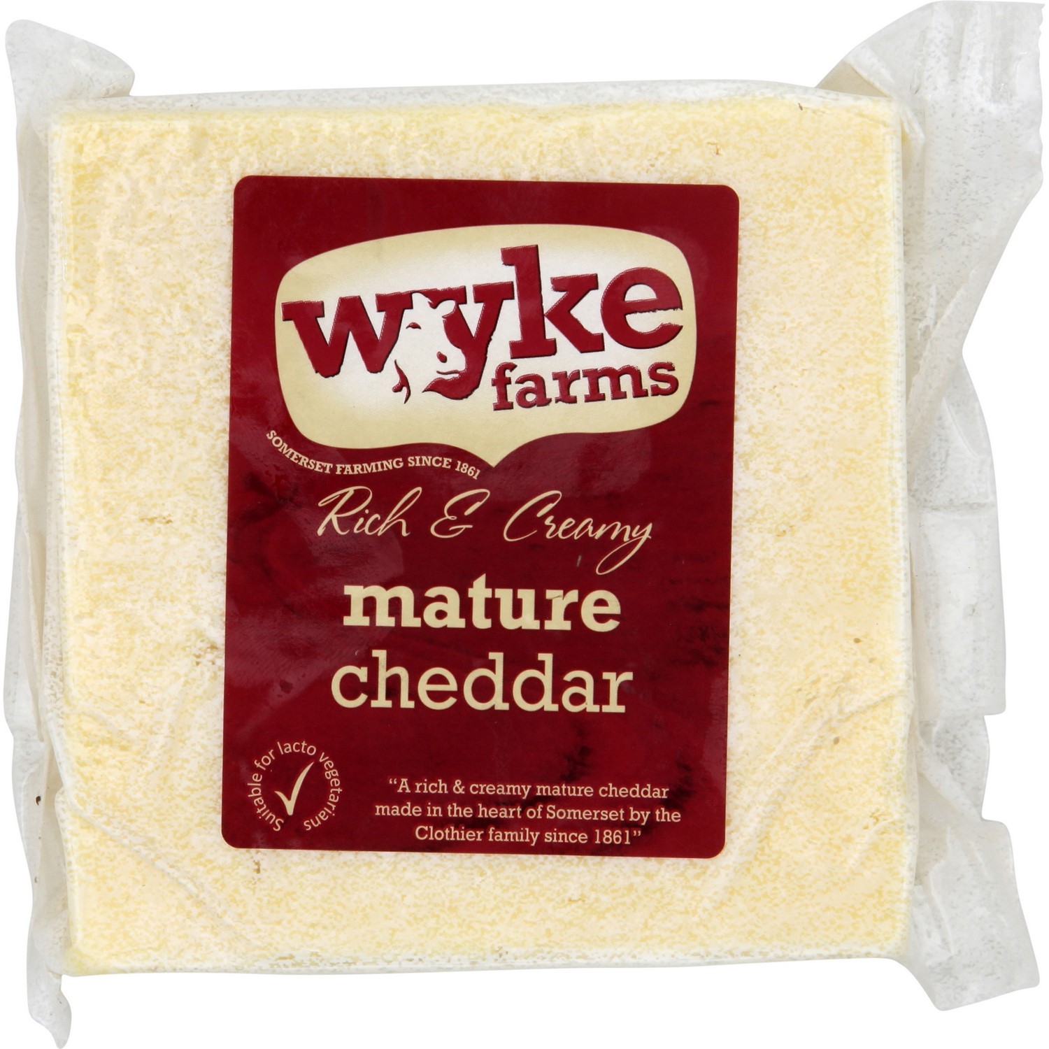 WYKE FARMS Fromage Cheddar mature WYKE FARM code EAN 5021427905780 
