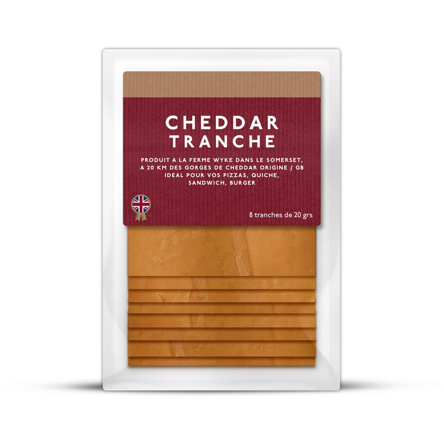 WIKE FARMS Cheddar Tranché WYKE FARMS code EAN 5021427908644 