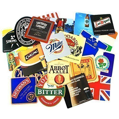 Drinkstuff Lot de 25 sous-verres Motif marques ...