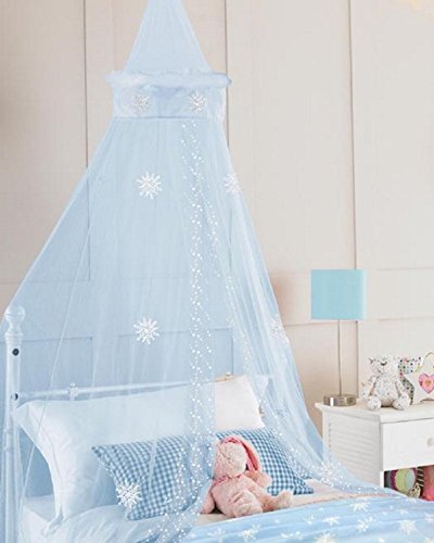 Auvent en imitation fourrure flocon de neige - bleu clair 5023674153082 Beamfeature