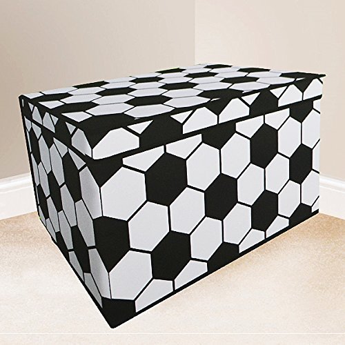 Noir et blanc Football Motif enfants Boîte de j...