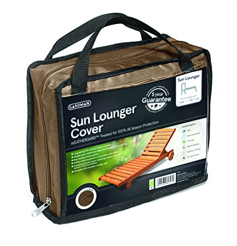 35796 housse chaise longue brun