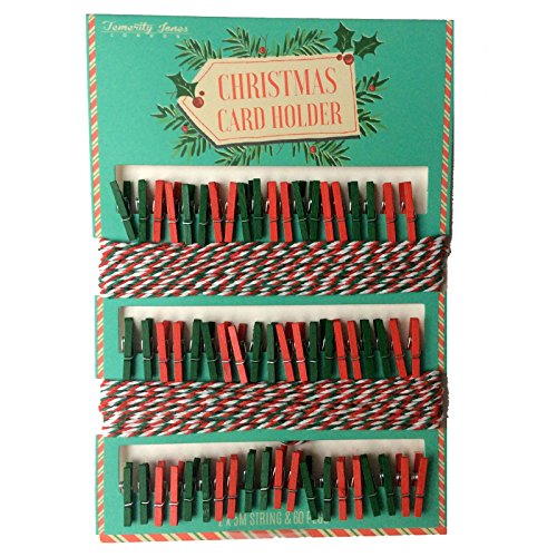 Temerity Jones Carte de Noël pour Cordes style rétro kitsch Vintage Home Decor 5024418991366 (5024418991366)