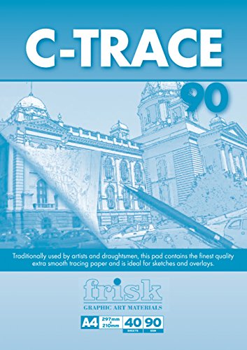 C-trace 90 bloc de papier calque, transparent, a2