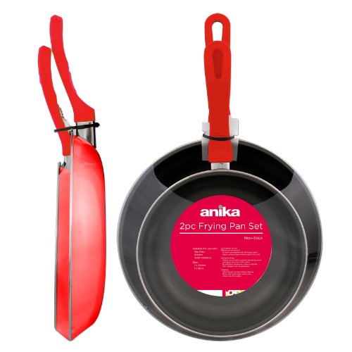 Lot de 2 poêles rouge