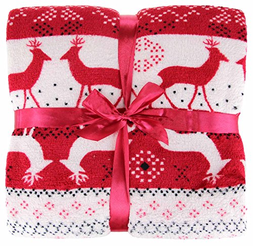 rennes couverture super doux, noël, 130cm x 180...