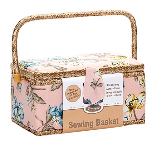 Creations by Korbond Créations par Korbond Panier à couture standard, rose fleur 5027439903103 (5027439903103)