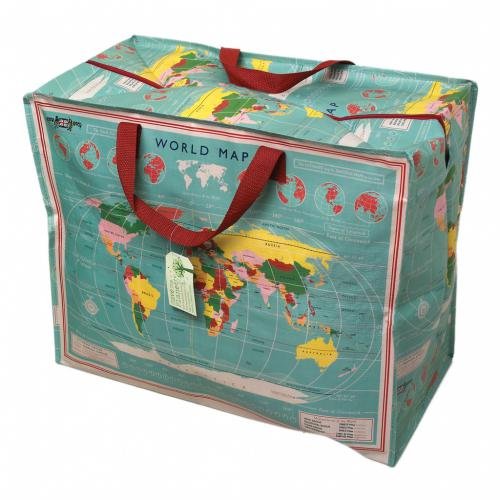 dotcomgiftshop Dotcomgiftshop Sac de rangement géant Motif mappemonde code EAN 5027455387437 