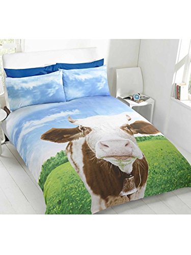 Housse de couette Double pour le vache Daisy & ensemble taie d'oreiller 5027491017725 Animaux