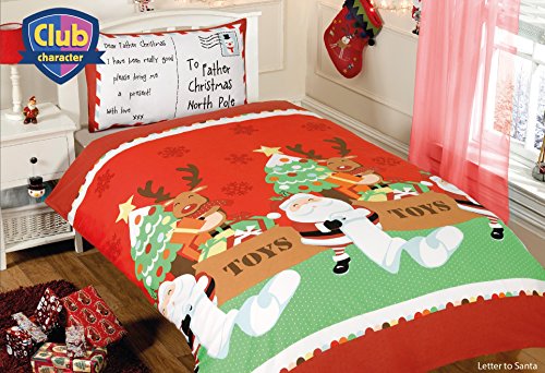 CHARACTER CLUB Lettre à Santa de Noël pour enfant/Junior Parure de lit, housse de couette code EAN 5027491292726 