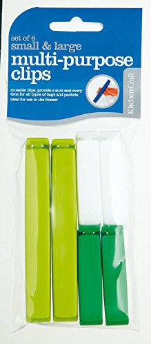 - kitchen craft - 6 clips de fermeture de sacs