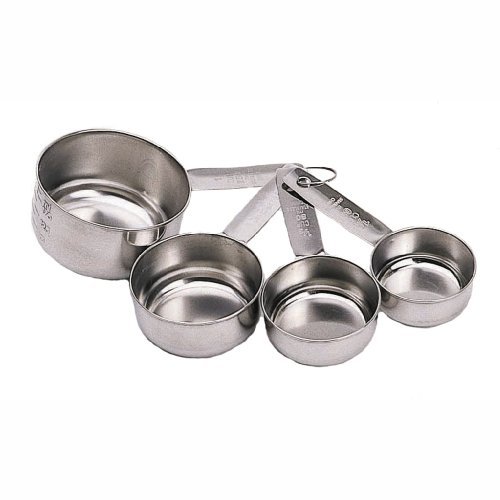 Measuring cup set, stainless steel 4 piece