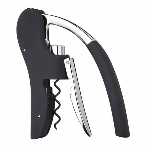 Tire-bouchon avec découpe capsule noir