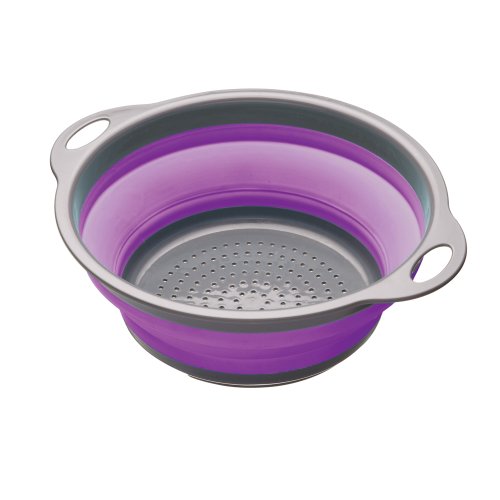 Passoire rétractable 2 poignées (violet)