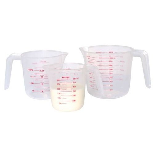 KitchenCraft Lot de 3 verres doseurs en plastique