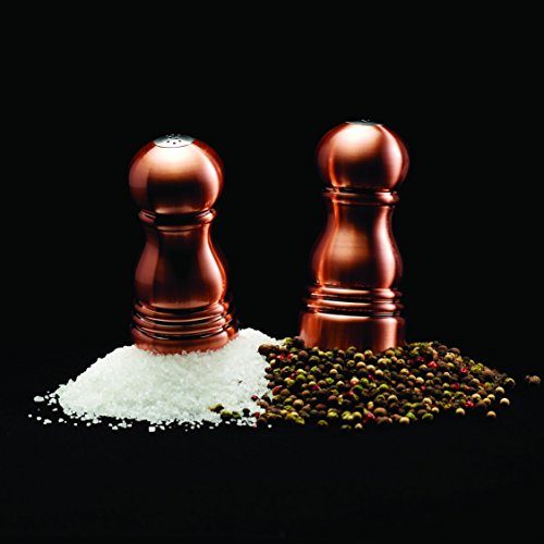 Finition effet cuivre salière et poivrière