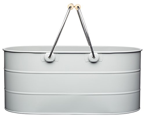 39 x 21 x 17 cm-living nostalgia panier, gris