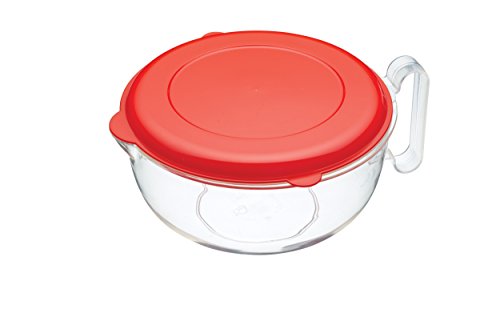 Verre doseur avec couvercle pour micro-ondes