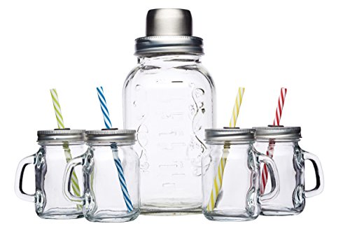 Bar Craft Kit À Cocktail Style Vintage En Verre...