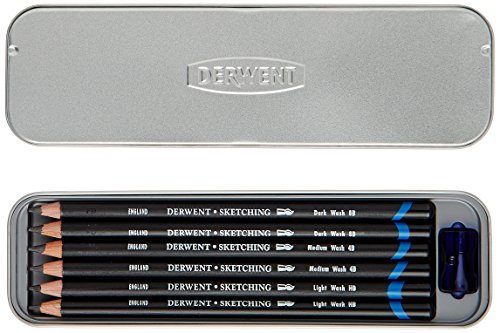 Derwent Crayons d'esquisse soluble à l'eau Boît...