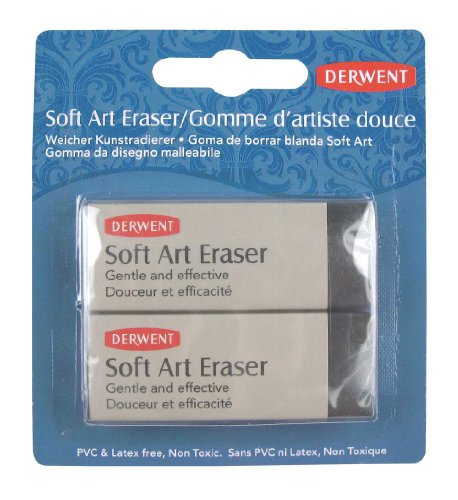 Derwent Soft Art Gomme Blister Lot de 2