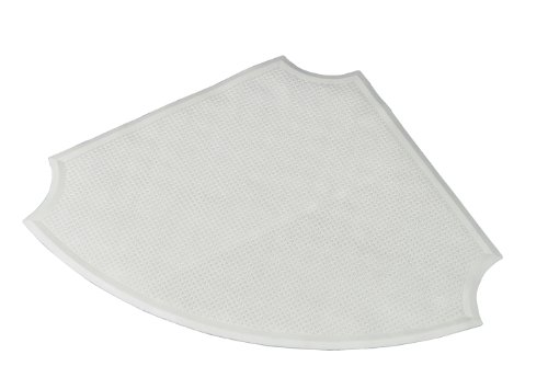 Tapis De Douche Antidérapant Pour Angle - Caoutchouc Naturel, Ventouses, Dimensions 53x53 Cm