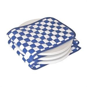 Hot Ideas Chauffe assiette électrique - 12 assiette carreaux bleues et blanches (eur prise) 5028335000385 (5028335000385)