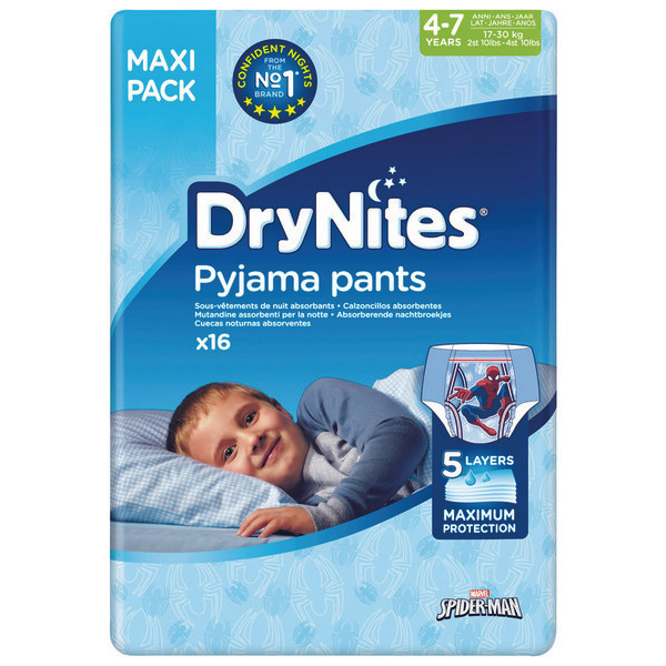 drynites Pyjama Pants sous-vêtements de nuit absorbants   code EAN 5029053560151 