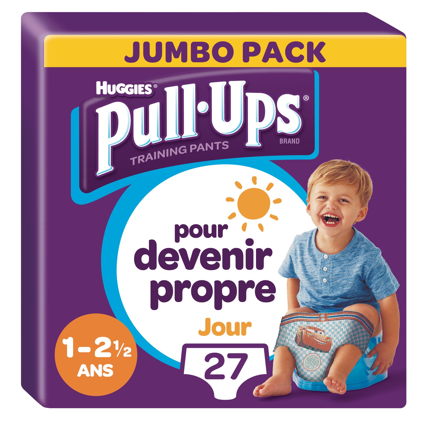 HUGGIES Culottes d'apprentissage jour garçon de 1 à 2,5 ans : 8-17kg PULL-UPS code EAN 5029053570747 