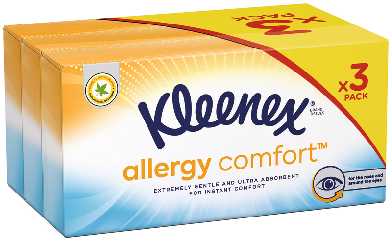KLEENEX BOITE MOUCHOIRS ALLERGY COMFORT X3 KLEENEX code EAN 5029053573939 
