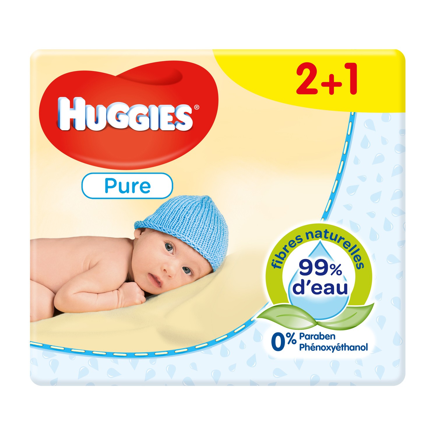 Lingettes bébé Pure