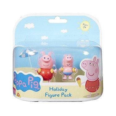 - blister 2 figurines en vacances - peppa et ge...