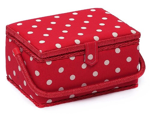 Mrm/22 conception de tache polka boîte à coudre...