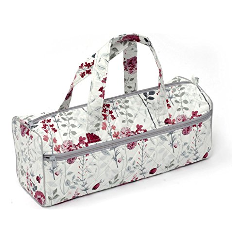 Sac à tricot-rose foncé & flirt motif floral gr...