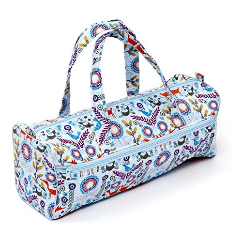 Sac à tricot motif renard multicolore sur scène...