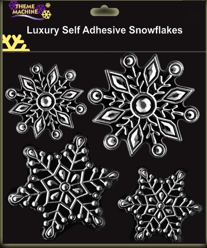 Beaux Autocollants de Fenêtre de Noël de Flocon...