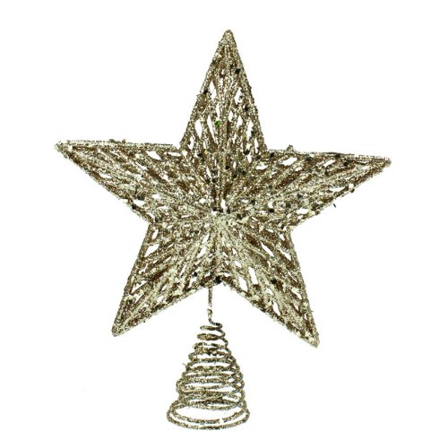 Étoile de noël pour sapin doré