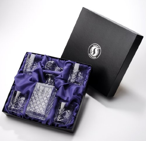 SGS Coffret avec 1 carafe à whisky et 4 verres à whisky - cristal taillé - Chelsea 5030052045280 (5030052045280)