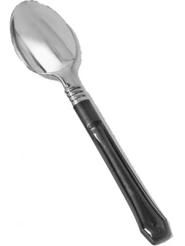 20 cuillères jetables en plastique - couleur ar...