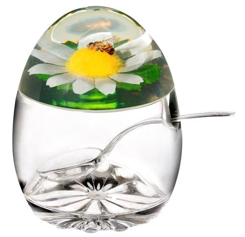 Pot à miel ou confiture + cuillère - acrylique ...