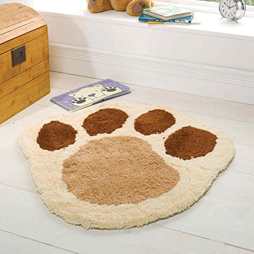 Tapis Puppy Paw pour chambre d'enfant - naturel...