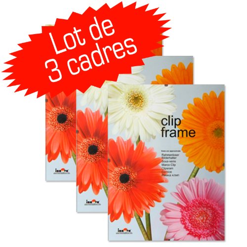LCD Lot de 3 sous verre photo A4- 21x29.7 cm code EAN 5031218000945 