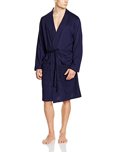 Hommes Robe De Chambre Lighweight 100% Coton Pu...