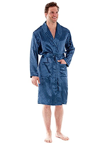 PAISLEY pansement Satin masculine robes manches...