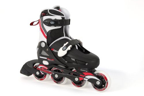 Rollers pour garçon noir noir/rouge/blanc 33-37...